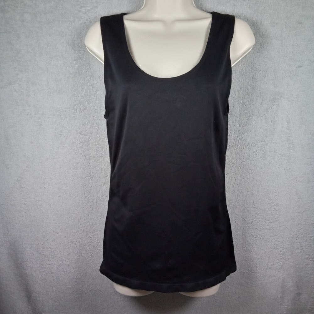 Worthington Black Seamless Scoop Neck Tank Top Stretch Sleeveless XL